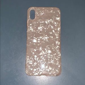Soft pink marble iPhone XS Max case